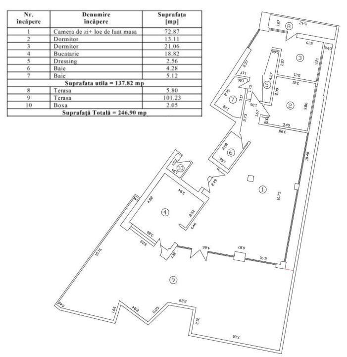 Penthouse Zona Unirii | Ideal investitie  | 2 locuri parcare