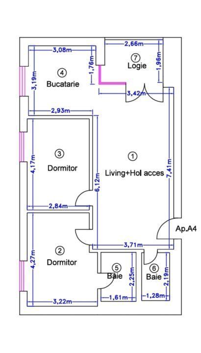 Apartament de 3 Camere Porsche Pipera- Prima inchiriere