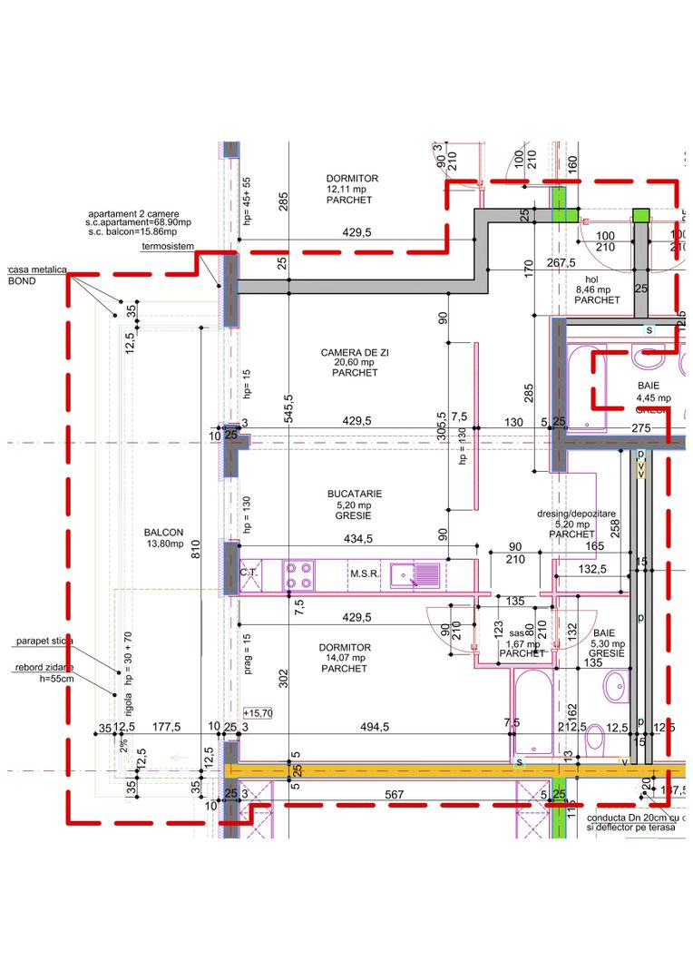 2 camere în Zona Barbu Vacarescu | Parcare inclusa