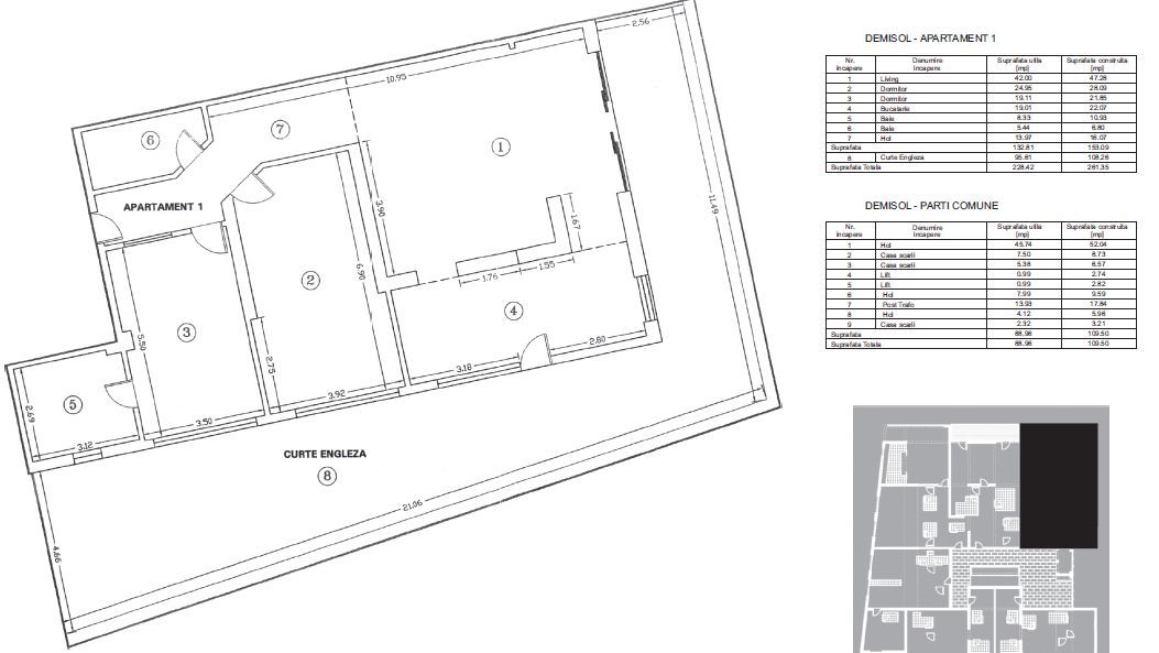 3 room Apartment, Soseaua Nordului area