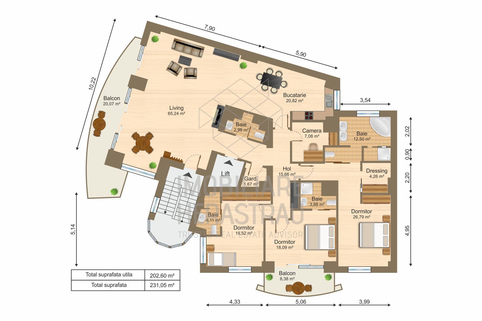 Primavera Junior Suite | Apartament insorit, vedere deschisa | B-dul Primaverii