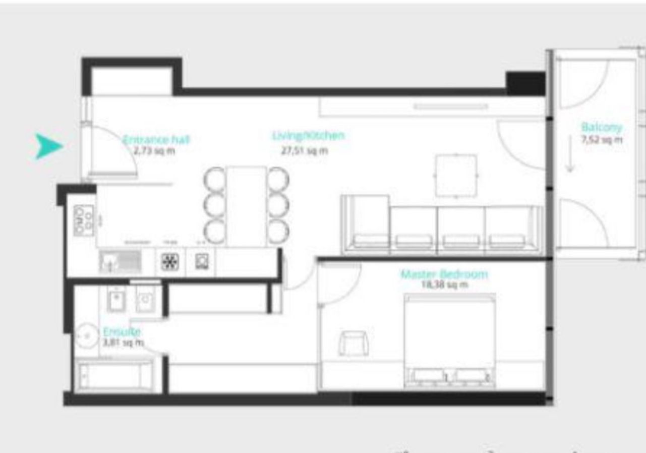 Up-site | Luxury one bedroom apartment | Stunning View | Parking and storage