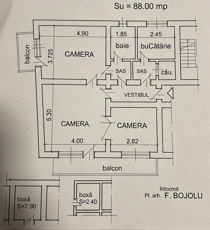 Apartament 3 Camere Radu Beller – Vedere spre parc
