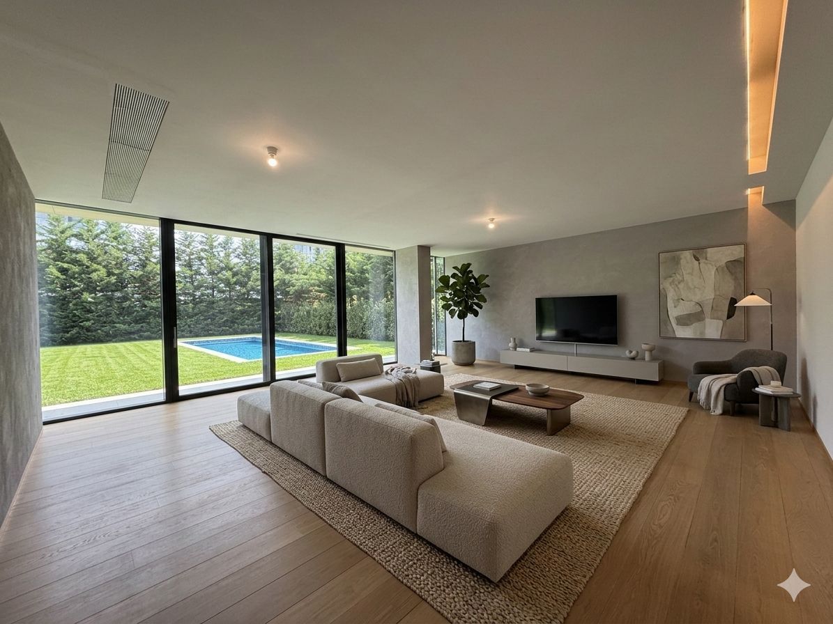 Premium contemporary villa with pool, 500sqm built, 2 car garage