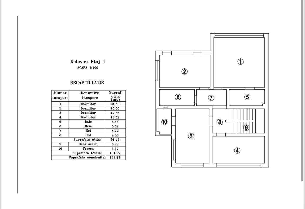 Otopeni | Central | Casa spațioasă tip duplex cu teren 500 mp