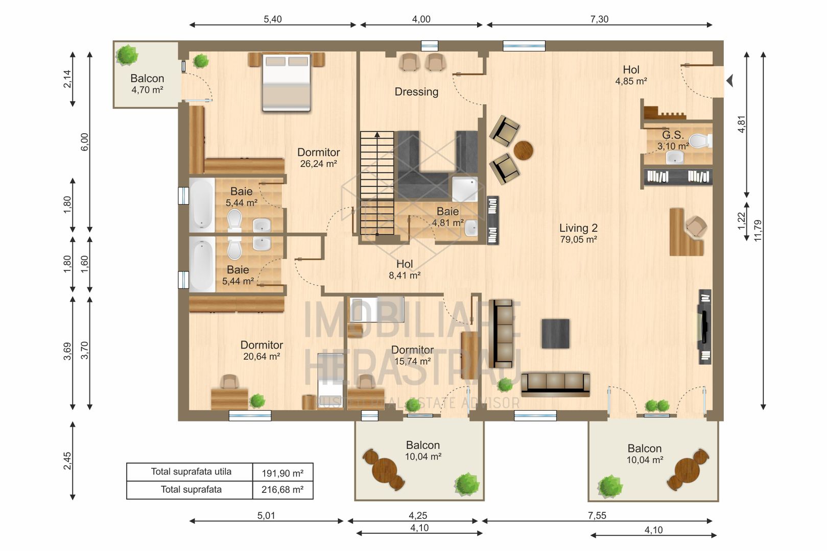 Monteux Penthouse | Duplex, 6 rooms, unique view overlooking Floreasca Lake