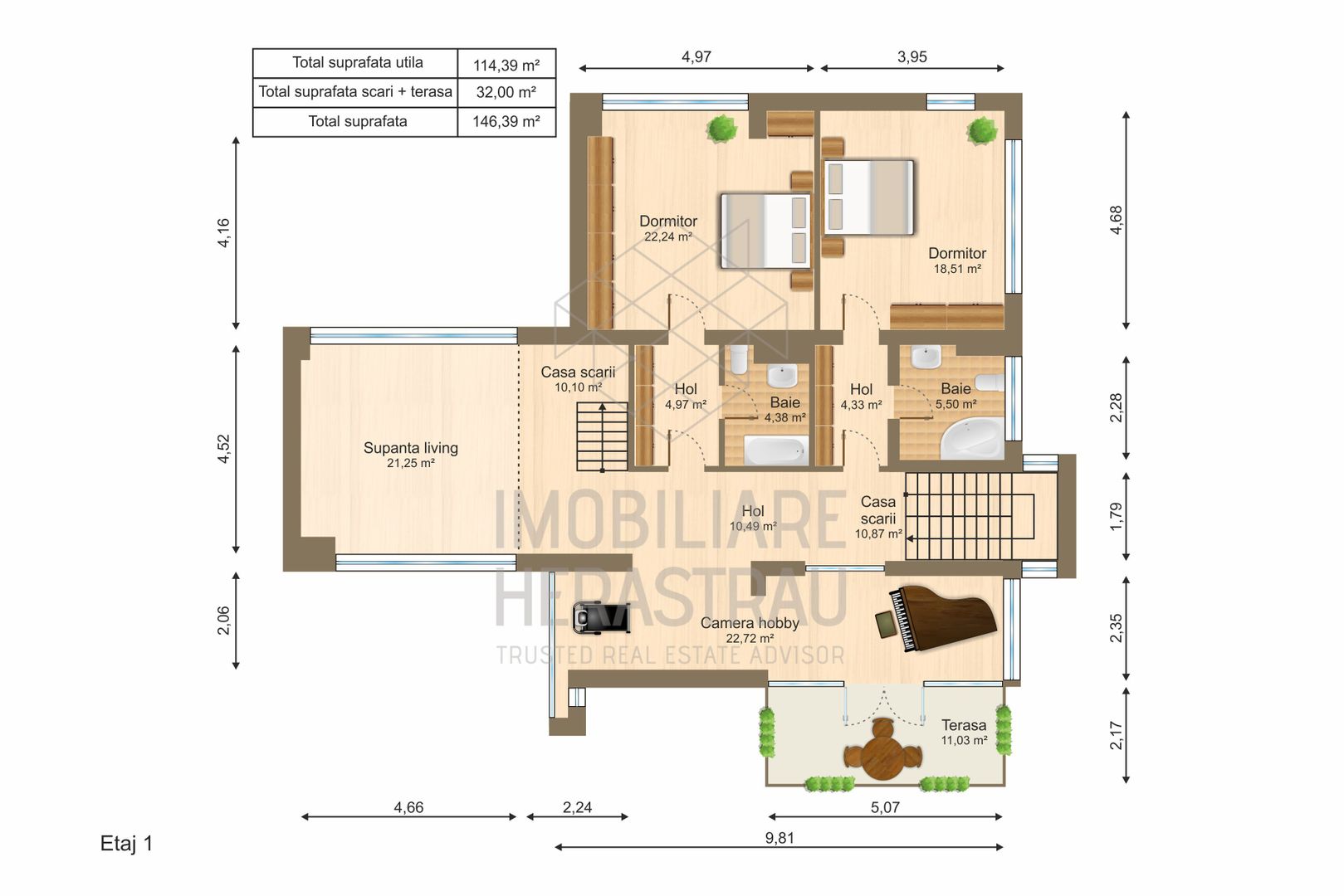 Vila Elia | 8 camere de vanzare | Teren 1500 mp | Parc Herastrau