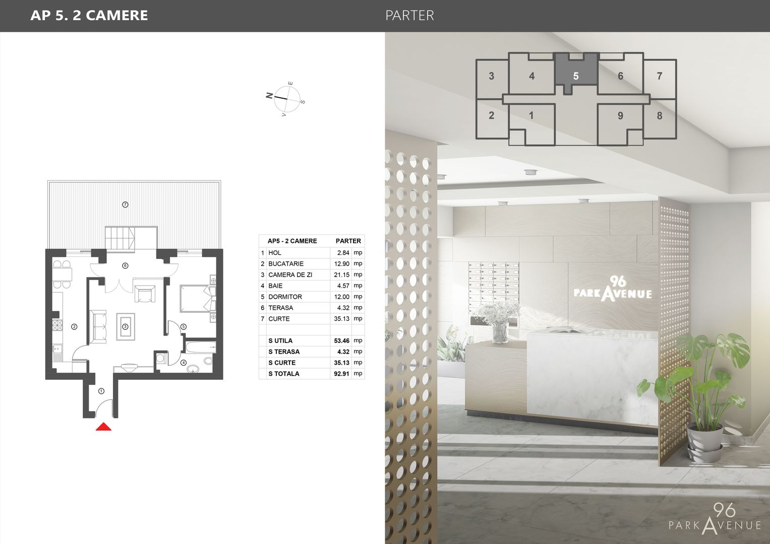 Apartament cu cu terasa in Proiect Rezidential de lux in Zona Herastrau
