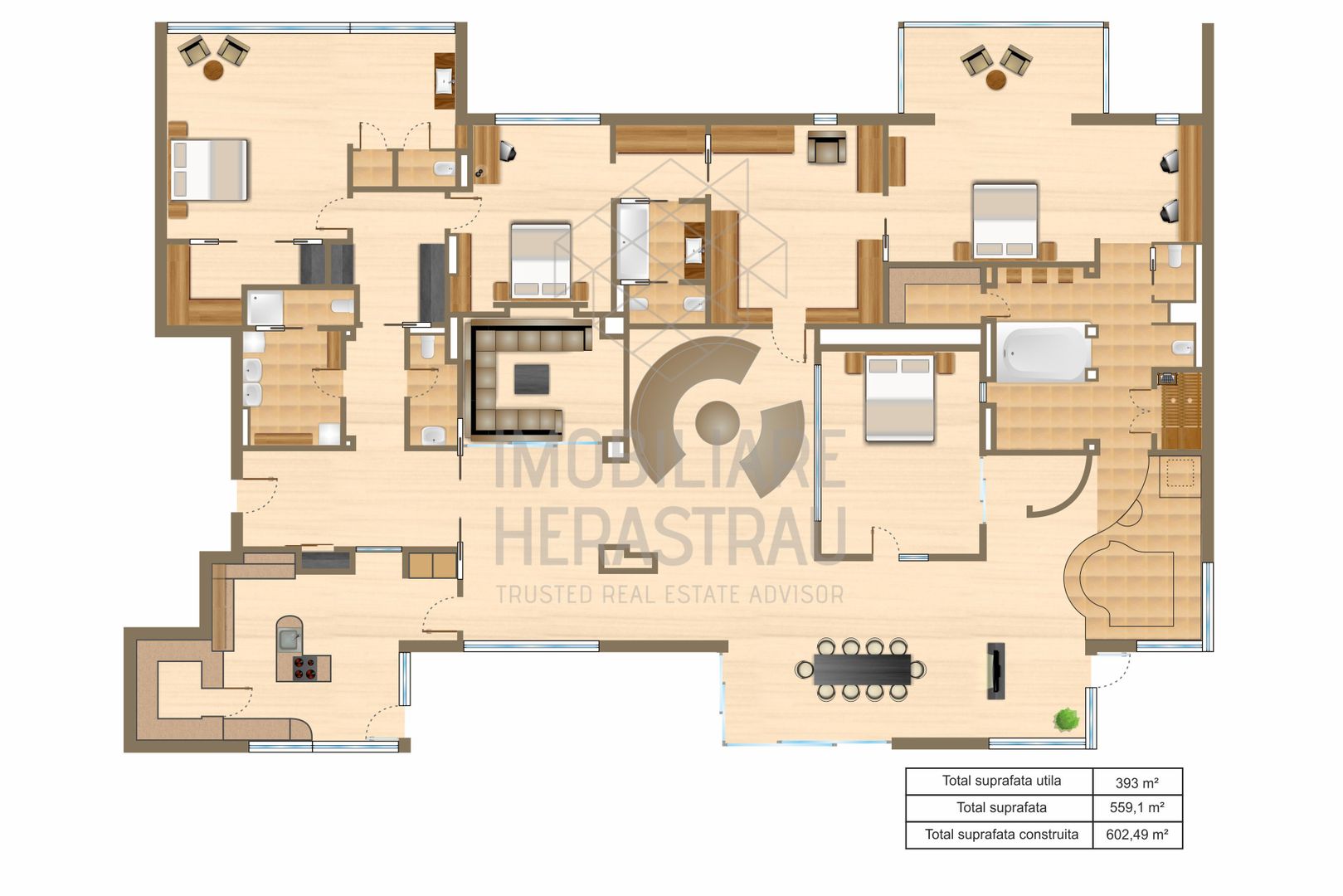 Asteria Suite | Penthouse exclusivist Herastrau | Vedere parc