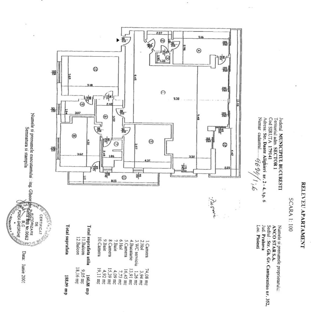 4 room Apartment for rent, Primaverii area