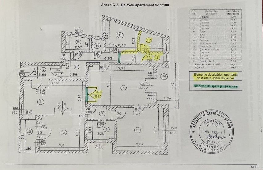 Armeneasca – Apartament de vanzare 4 camere