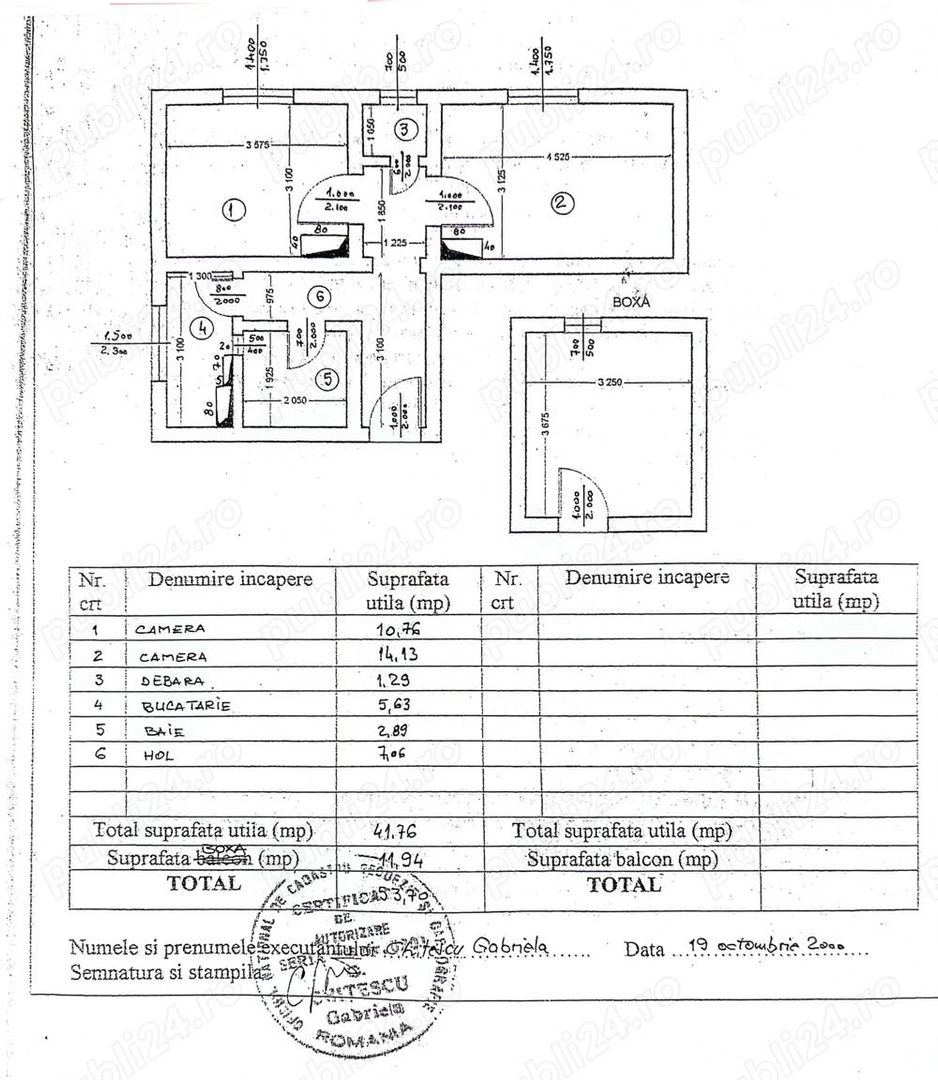 Apartament 2 camere Floreasca – Compozitori | Decomandat + Boxa 11mp