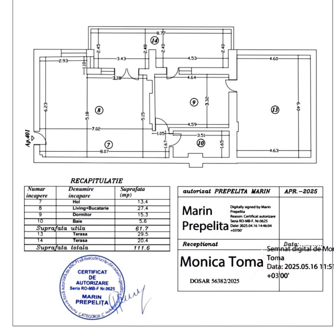 Penthouse 2 camere cu terasă spectaculoasă | Bucureștii Noi