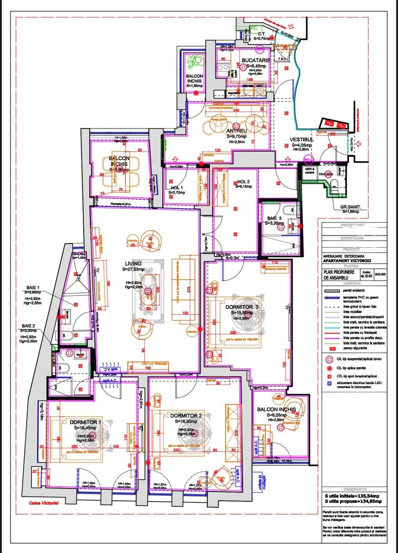 Calea Victoriei | Apartament superb si luminos, cu vedere deschisa