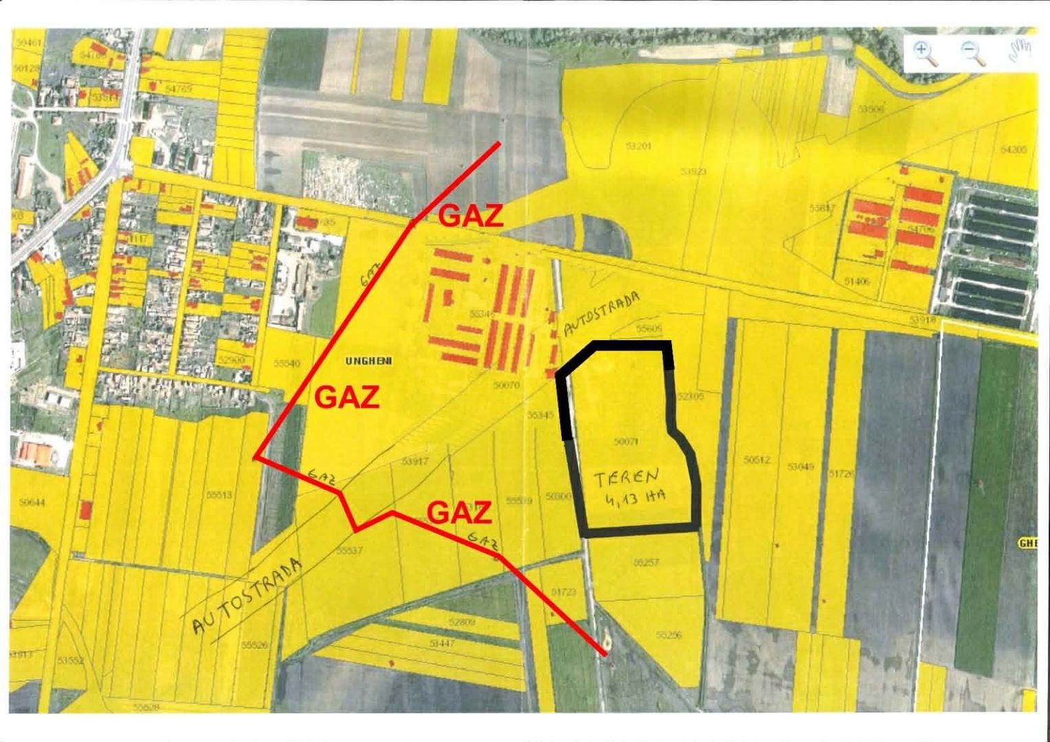 Teren industrial/logistic excepțional – 41.783 mp | A1 București–Pitești | Km 36