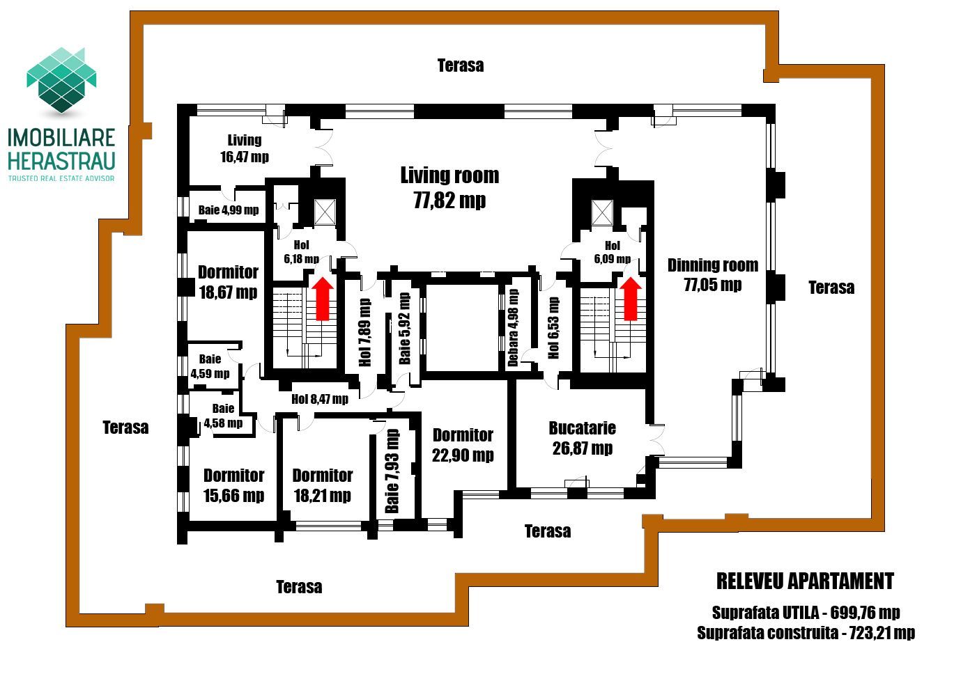 For renting 7 rooms penthouse, Herastrau Park, UNIQUE!