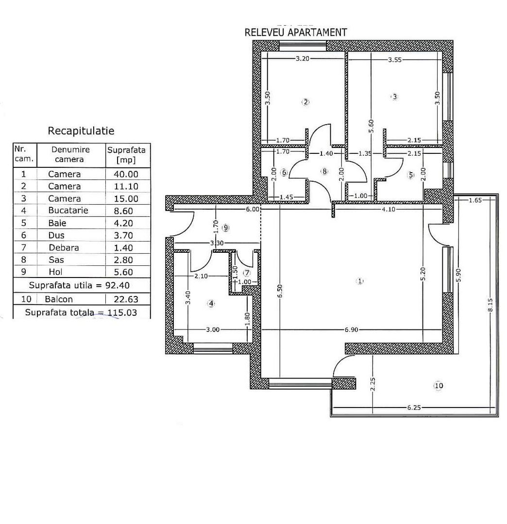 3 room Apartment for rent, Barbu Vacarescu area