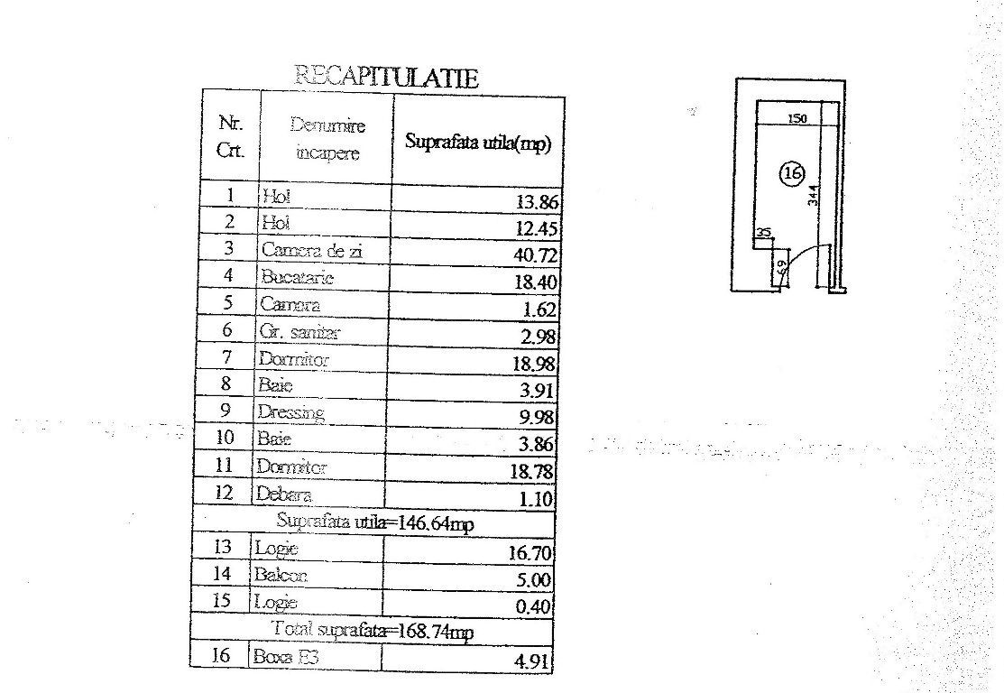3 room Apartment for sale, Soseaua Nordului area