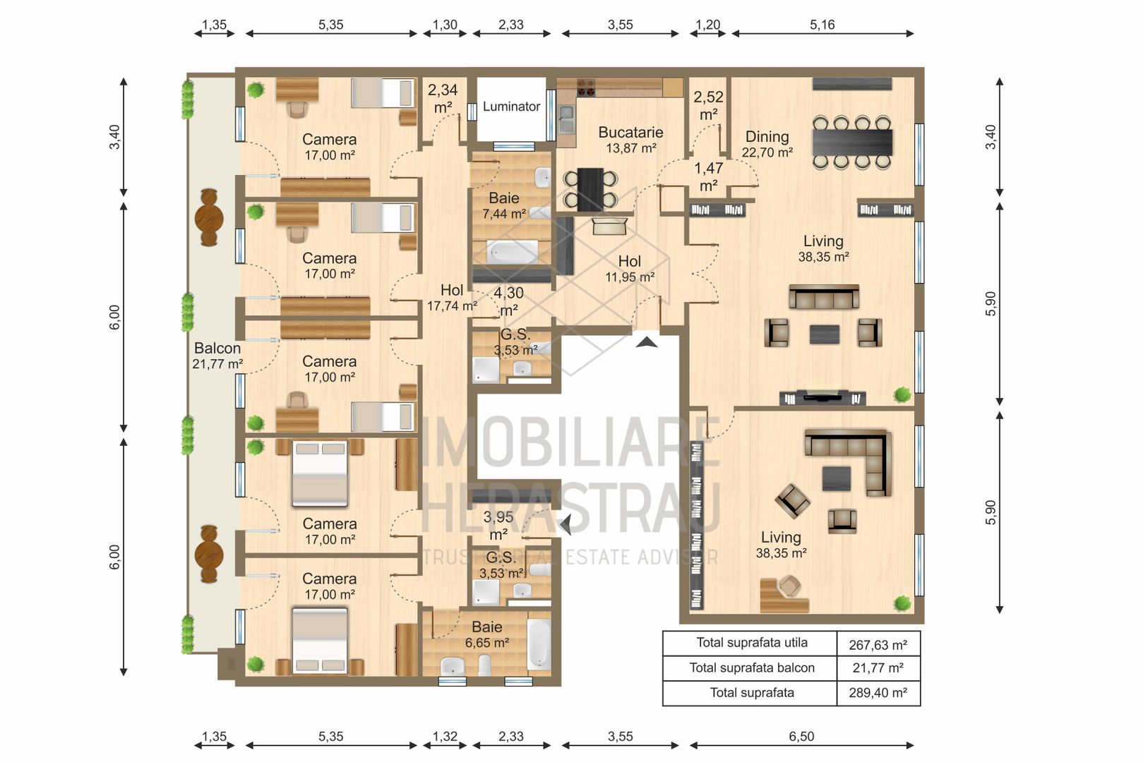 Kiseleff | Aviatorilor 7 camere 337 mp | Ideal notariat