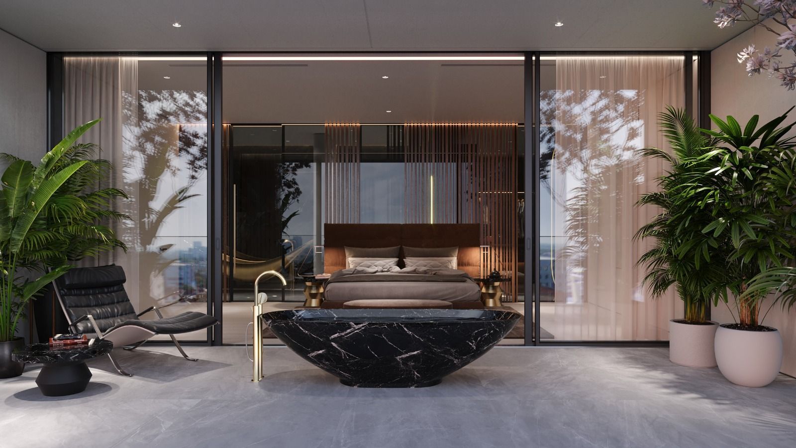 WIN Herastrau | Penthouse | H max. apartment 3.5 m, terrace 114 sq m