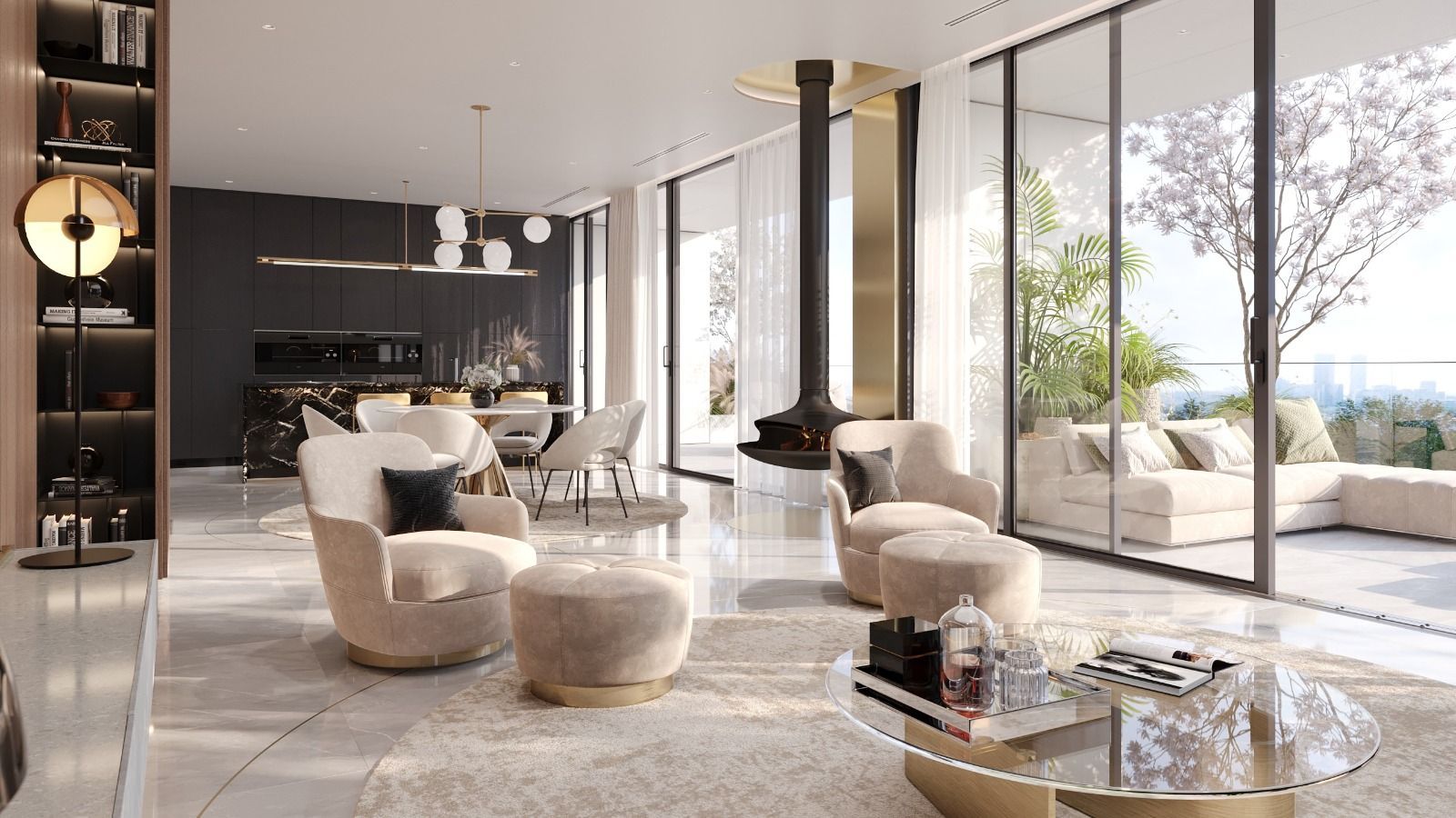WIN Herastrau | Penthouse | H max. apartment 3.5 m, terrace 114 sq m