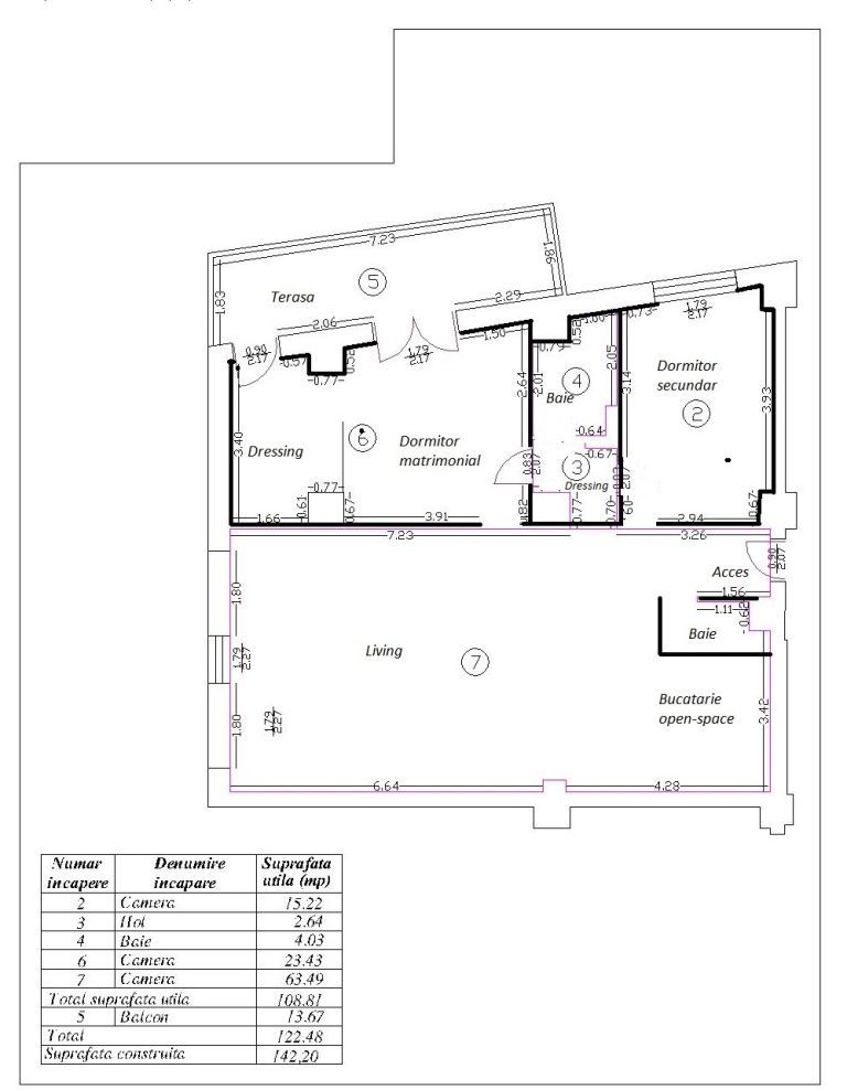 3 room Apartment for rent, Herastrau area