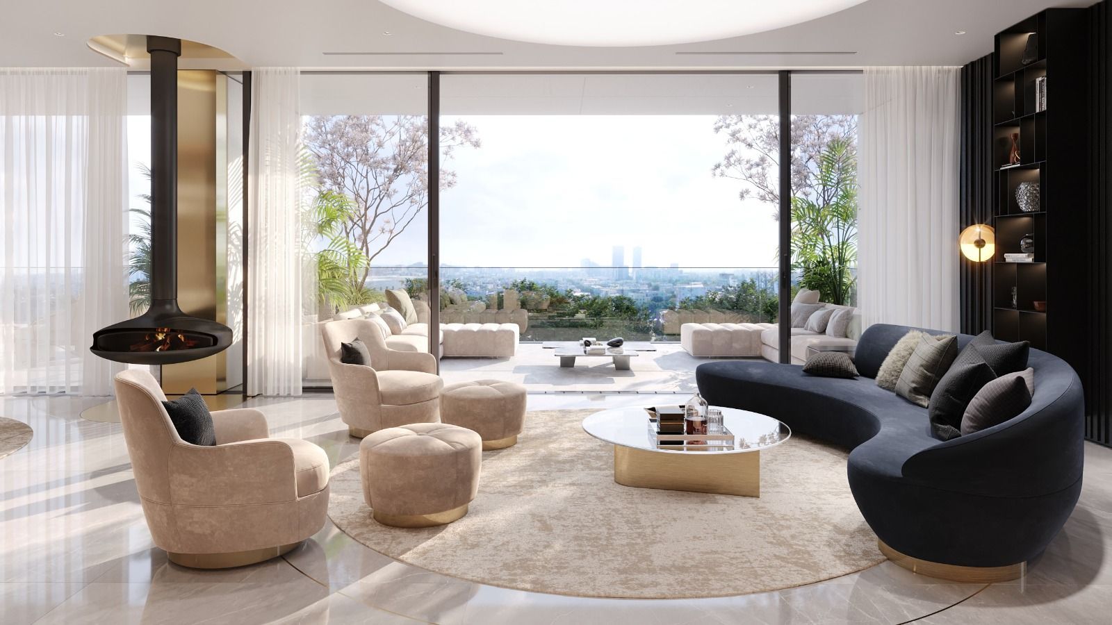 WIN Herastrau | Penthouse | H max. apartment 3.5 m, terrace 114 sq m