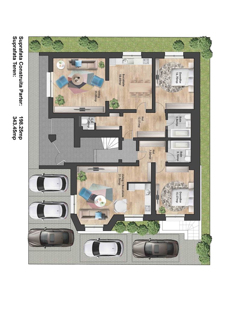 Apartament cu 4 camere de vânzare în zona Soseaua Nordului