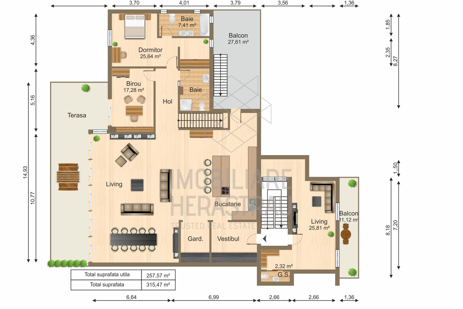 Monteux Penthouse | Duplex, 6 rooms, unique view overlooking Floreasca Lake