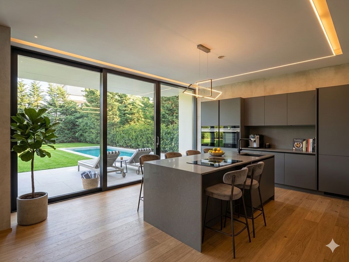 Vilă contemporană premium cu piscină, 500mp construiți, garaj 2 masini