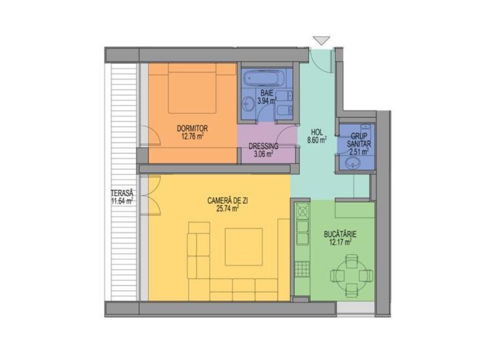 Apartament 2 camere cu super view