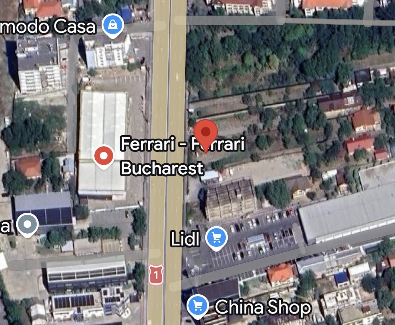 Teren 2500 mp OTOPENI | cu deschidere 21 m la DN1 | vis-a-vis de Ferrari